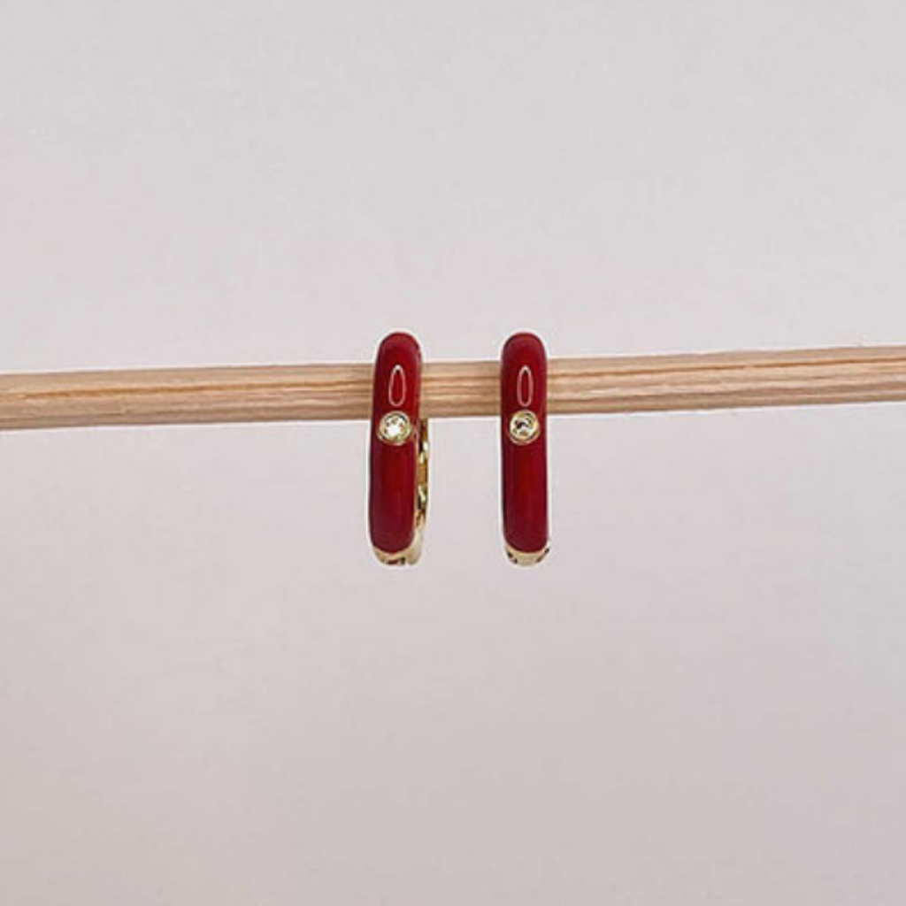 Aretes Color Pop Rojo_2 Aretes Color Pop Rojo_2