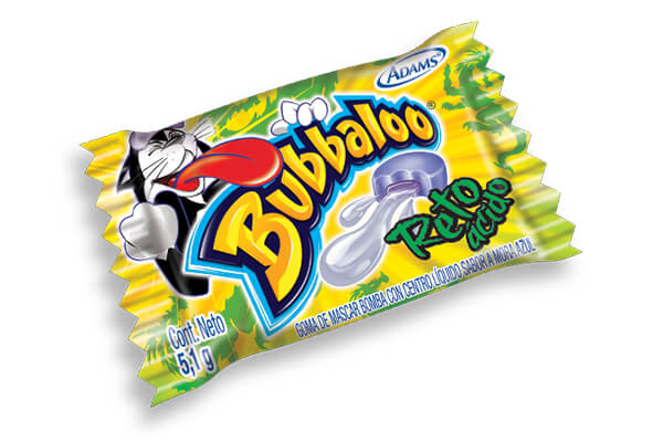 CHICLE BUBBALOO RETO ÁCIDO *70und *385gr _1 CHICLE BUBBALOO RETO ÁCIDO *70und *385gr _1