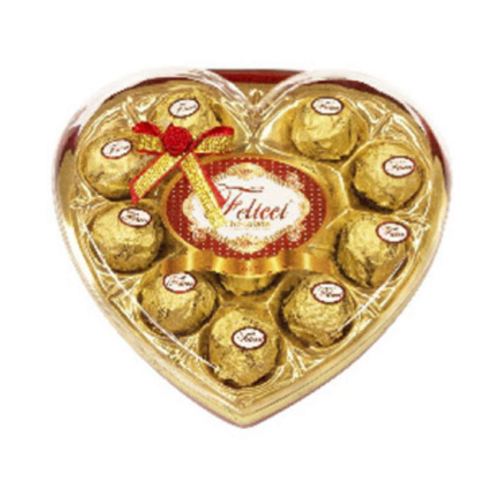 ESTUCHE FELICCI CORAZÓN DORADO *12und *150gr_1 ESTUCHE FELICCI CORAZÓN DORADO *12und *150gr_1
