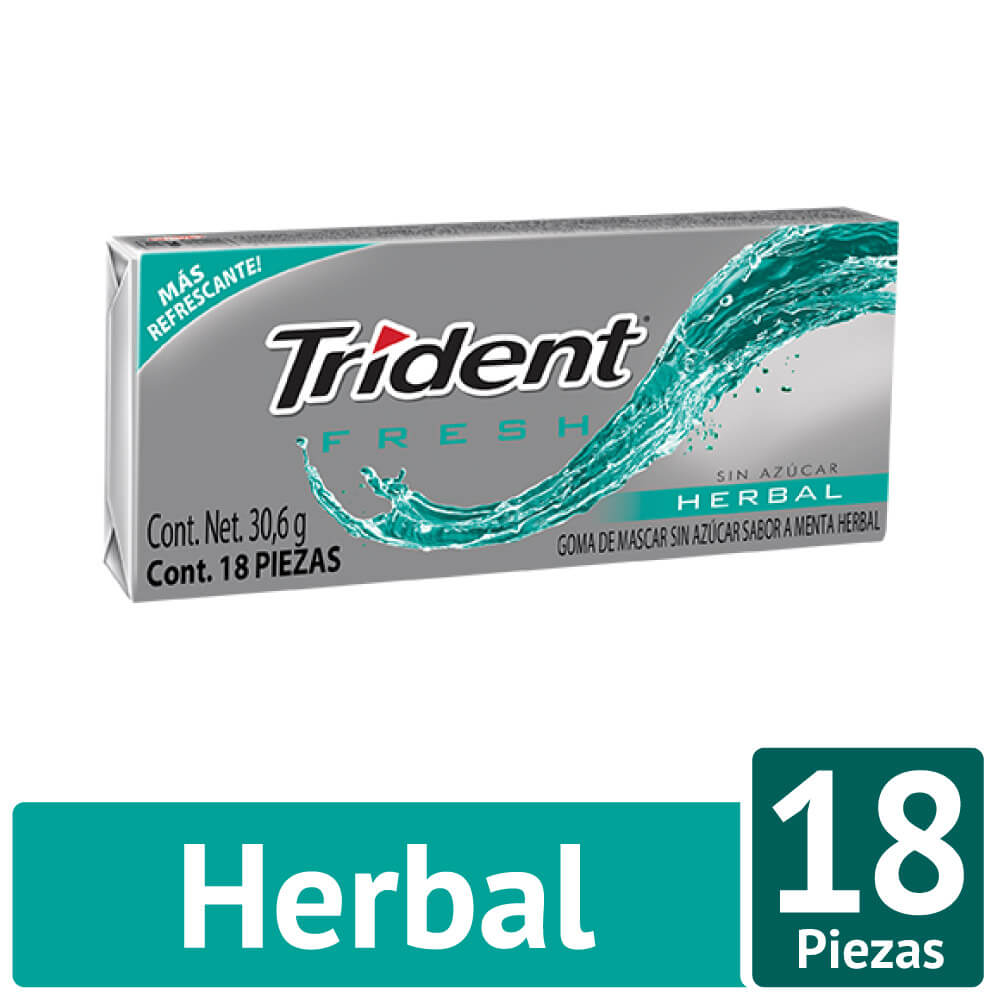 CHICLE TRIDENT VALUE PACK FRESH HERBAL *367,2gr_1 CHICLE TRIDENT VALUE PACK FRESH HERBAL *367,2gr_1