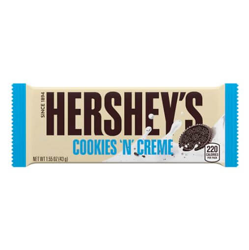 CHOCOLATINA HERSHEYS COOKIES AND CREAM *43gr_1 CHOCOLATINA HERSHEYS COOKIES AND CREAM *43gr_1