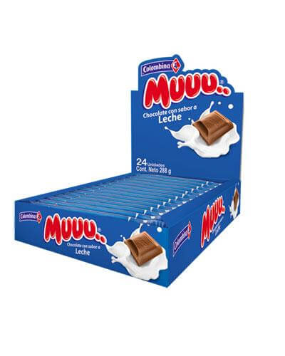CHOCOLATINAS MUUU LECHE *24und *288gr_1 CHOCOLATINAS MUUU LECHE *24und *288gr_1