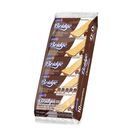 GALLETAS WAFER BRIDGE CHOCOLATE *10und *300gr_1 GALLETAS WAFER BRIDGE CHOCOLATE *10und *300gr_1