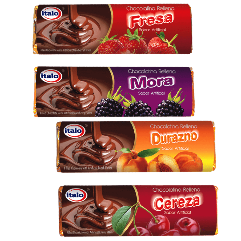 CHOCOLATINA NUEVA RELLENA ITALO SURTIDA *46gr*10und_1 CHOCOLATINA NUEVA RELLENA ITALO SURTIDA *46gr*10und_1