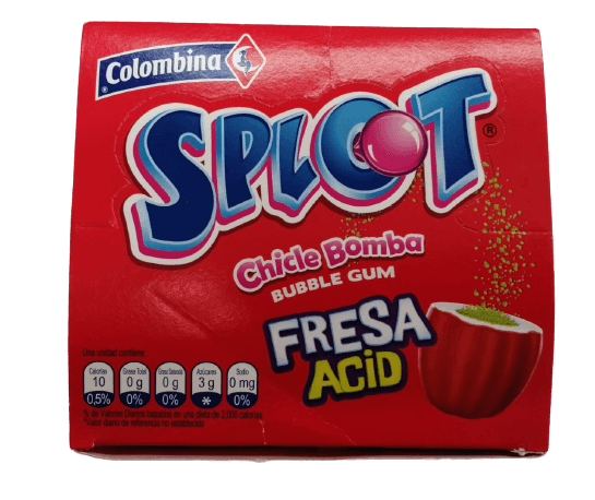 CHICLE SPLOT FRESA ACID *50und *225gr_1 CHICLE SPLOT FRESA ACID *50und *225gr_1