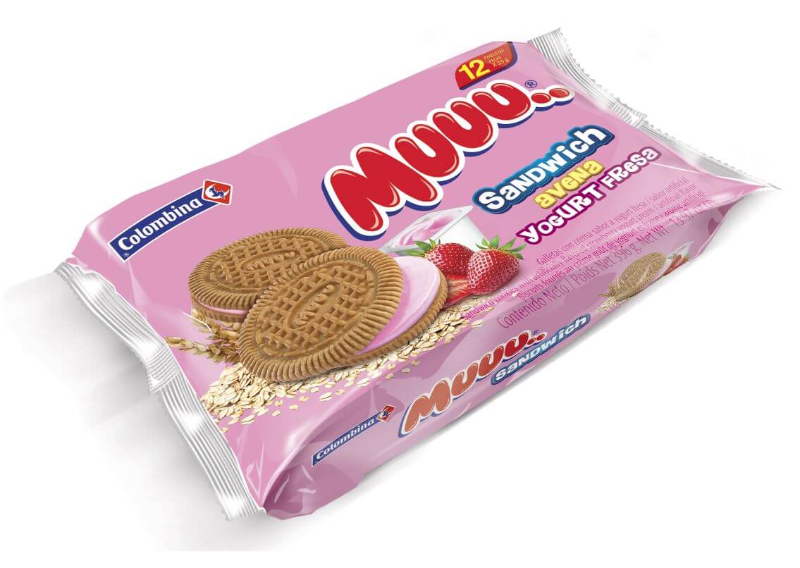 GALLETAS MUUU SANDWICH AVENA Y YOGURT FRESA *12und *396gr_1 GALLETAS MUUU SANDWICH AVENA Y YOGURT FRESA *12und *396gr_1