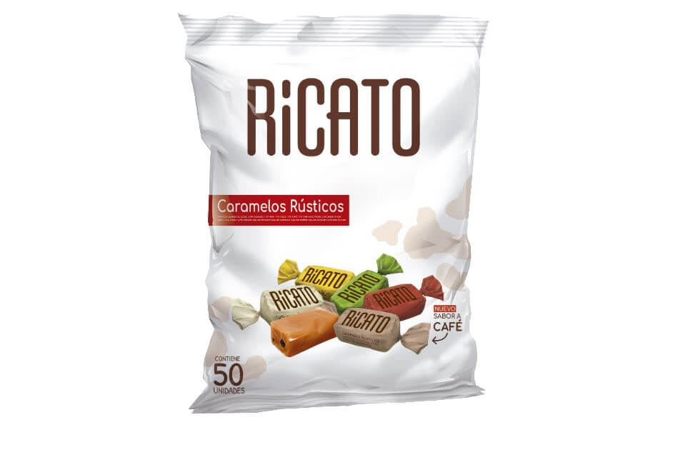 BOLSA CARAMELO RICATO RUSTICO *50und *275gr_1 BOLSA CARAMELO RICATO RUSTICO *50und *275gr_1