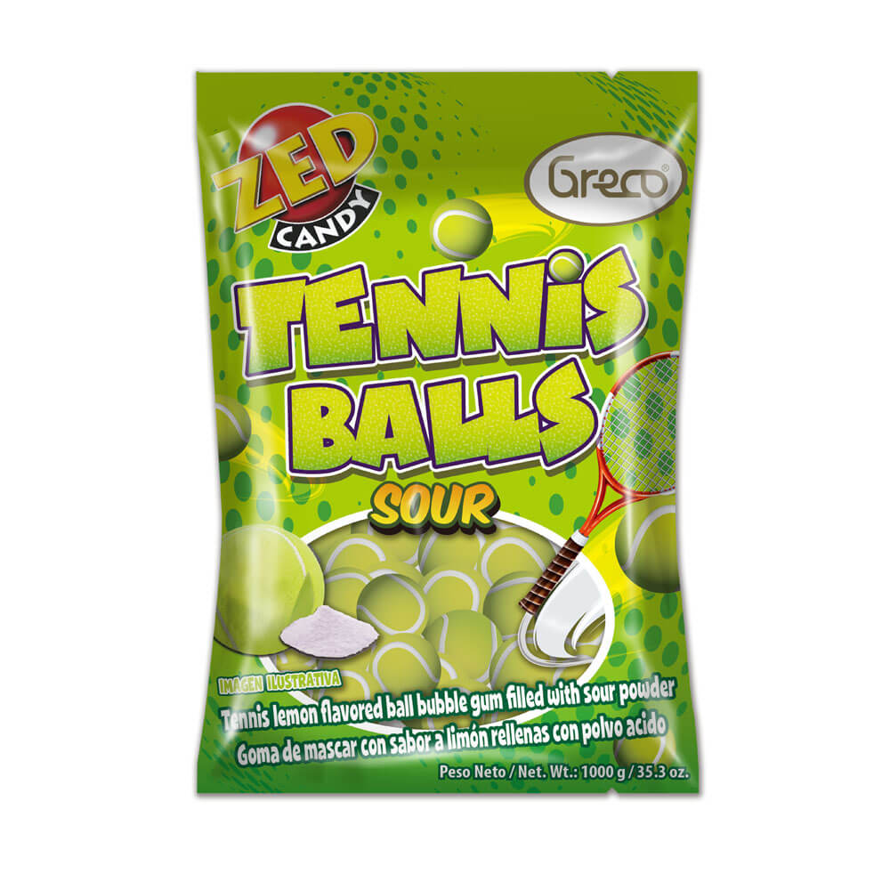 CHICLE BOLA TENNIS ZED CANDY *1000gr_1 CHICLE BOLA TENNIS ZED CANDY *1000gr_1