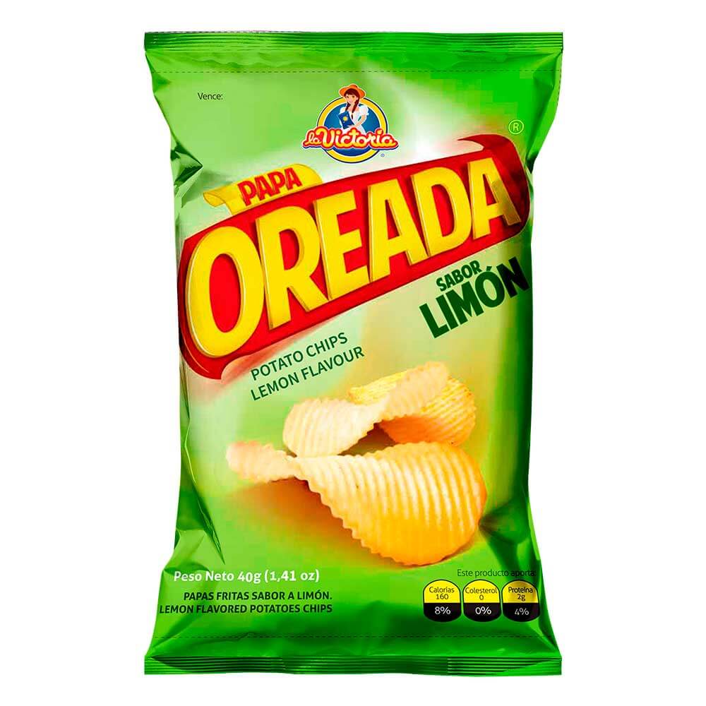 Papa Oreada Limón 40 g (Display PAGUE 6 LLEVE 7 UND.)_1 Papa Oreada Limón 40 g (Display PAGUE 6 LLEVE 7 UND.)_1