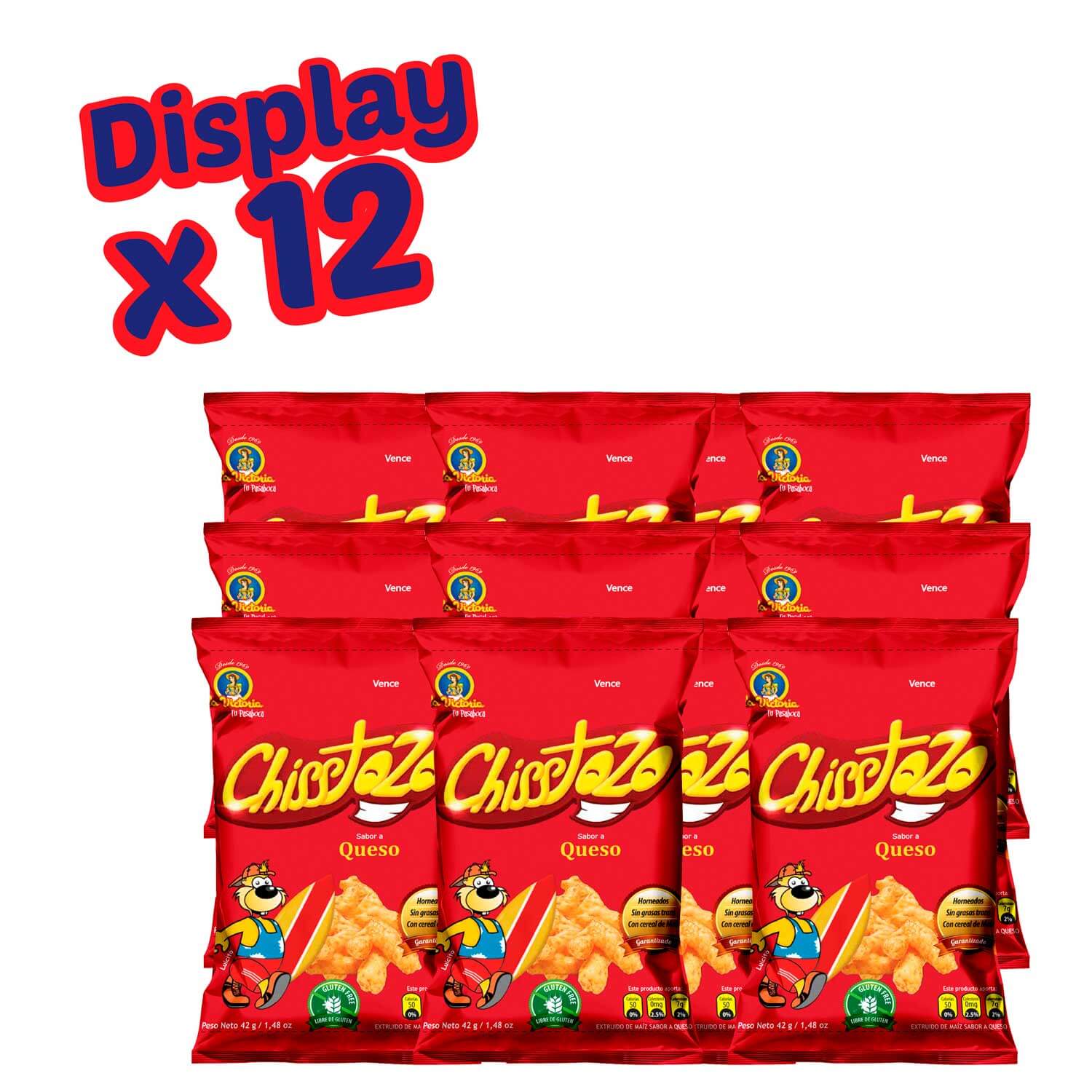 Chisstozo Familiar Queso 40 gr. (Display x 12 UND.)_2 Chisstozo Familiar Queso 40 gr. (Display x 12 UND.)_2