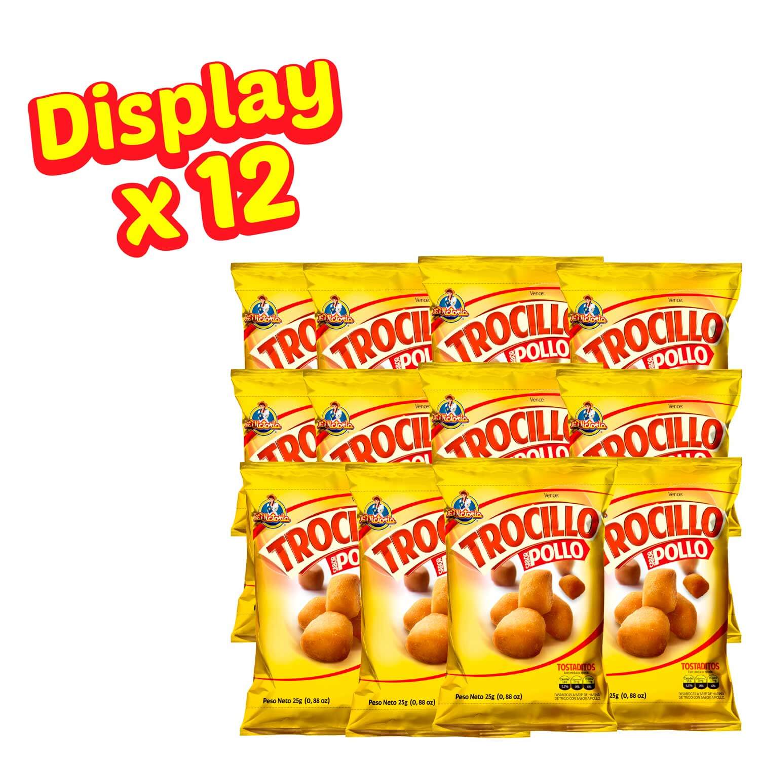 Trocillo Pollo 25 g (Display x 12 UND.)_2 Trocillo Pollo 25 g (Display x 12 UND.)_2
