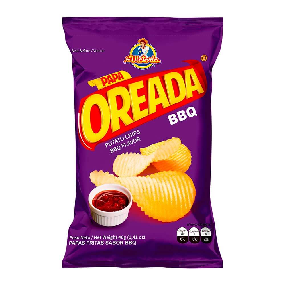 Papa Oreada BBQ 40 g (Display PAGUE 6 LLEVE 7 UND.)_1 Papa Oreada BBQ 40 g (Display PAGUE 6 LLEVE 7 UND.)_1