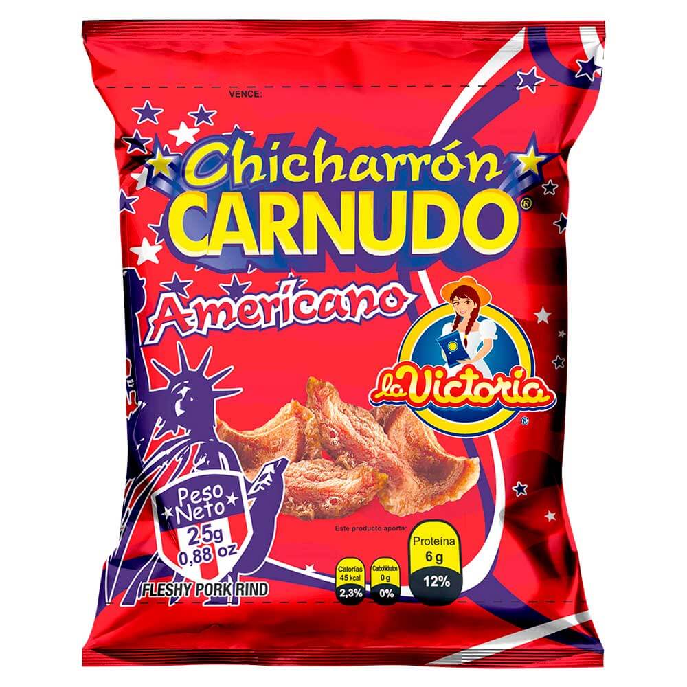 Chicharrón Carnudo Natural 25 g (Display x 6 UND.)_1 Chicharrón Carnudo Natural 25 g (Display x 6 UND.)_1