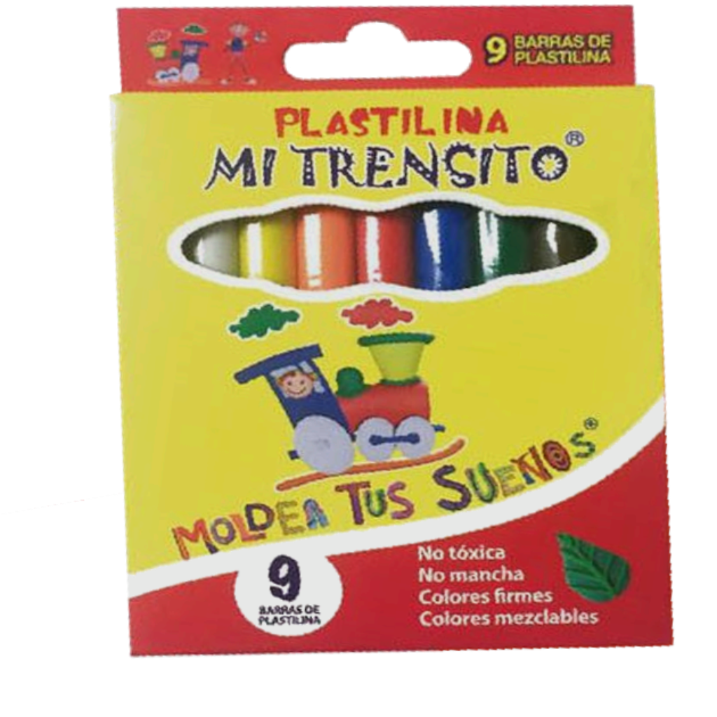 PLASTILINA TRENSITO PEQ X9 ALVAPLAST_1 PLASTILINA TRENSITO PEQ X9 ALVAPLAST_1