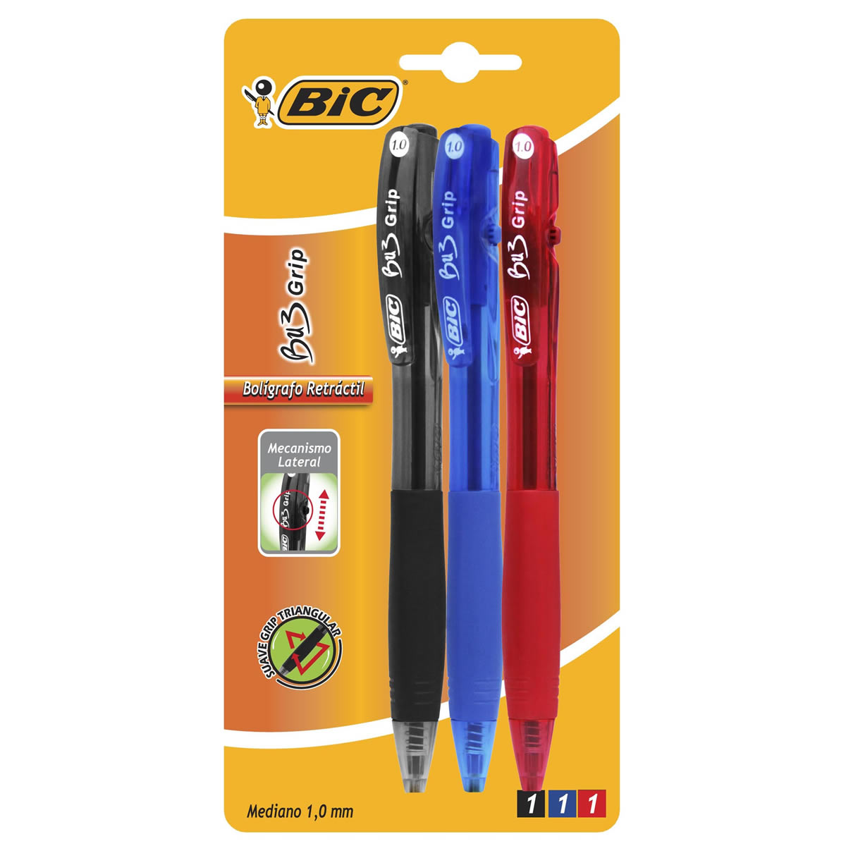 BOLIGRAFO BIC BU3 GRIP FASHION STDO C/U_2 BOLIGRAFO BIC BU3 GRIP FASHION STDO C/U_2