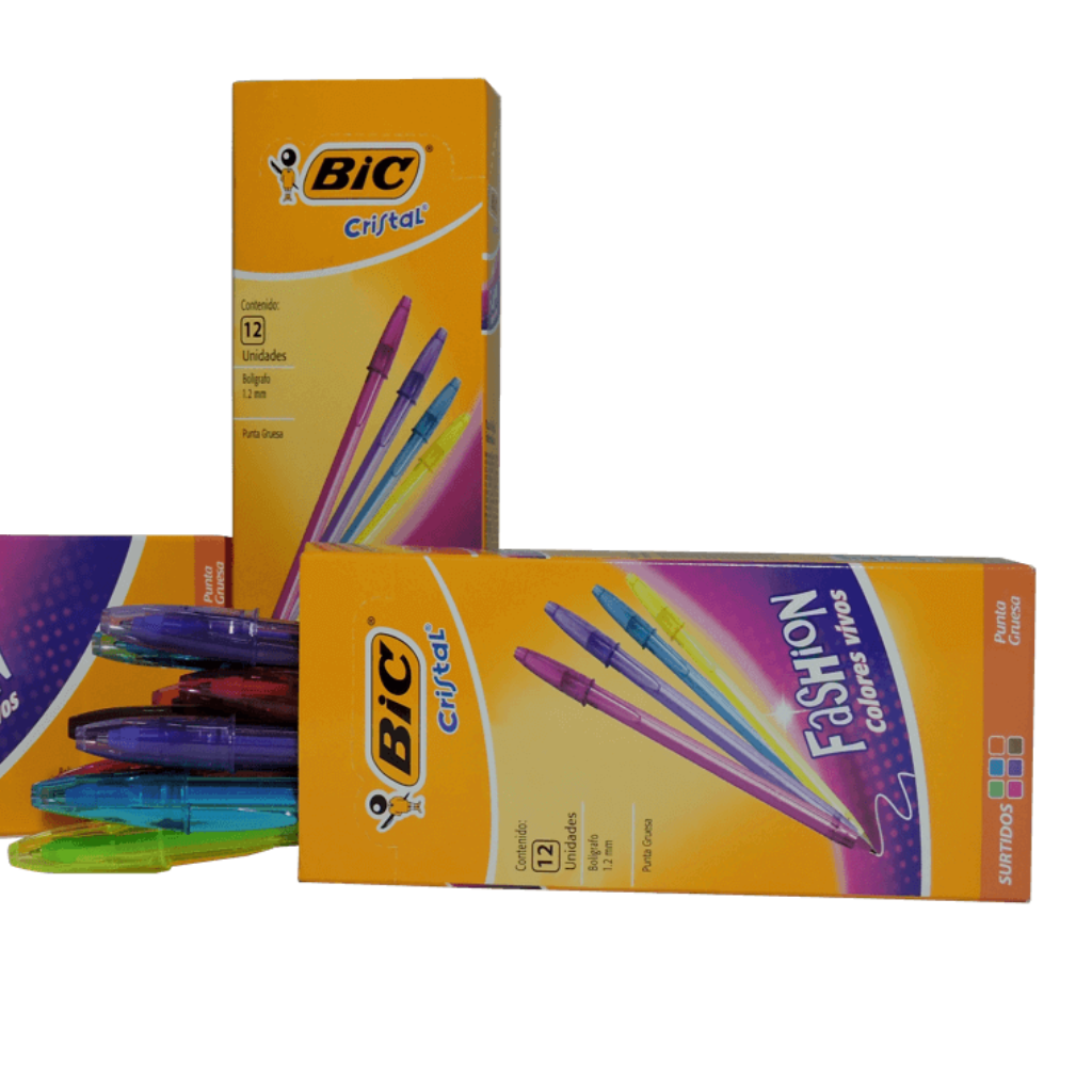 BOLIGRAFO BIC FASHION MINA 1.2 SHIMERS C/U_1 BOLIGRAFO BIC FASHION MINA 1.2 SHIMERS C/U_1
