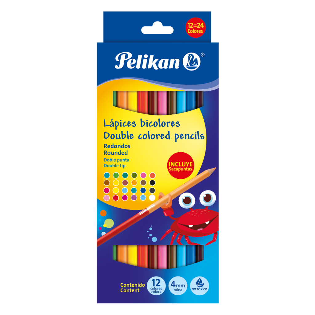 COLOR DOBLE PUNTA 12X24 4MM PELIKAN_1 COLOR DOBLE PUNTA 12X24 4MM PELIKAN_1