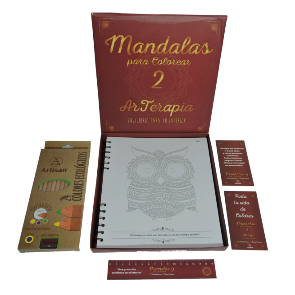 LIBRO MANDALAS #2+COLOR ECOLOGICO X24_1 LIBRO MANDALAS #2+COLOR ECOLOGICO X24_1