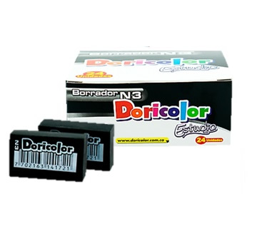 BORRADOR NEGRO N3 DORICOLOR C/U_2 BORRADOR NEGRO N3 DORICOLOR C/U_2