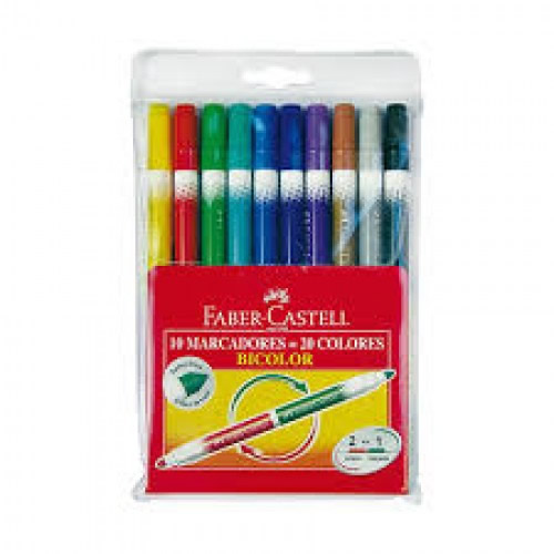 PLUMON BICOLOR X10 FABER CASTELL_1 PLUMON BICOLOR X10 FABER CASTELL_1